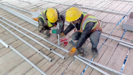 晝夜鏖戰(zhàn)搶工期 全速推進(jìn)45萬噸高檔信息紙項(xiàng)目建筑安裝工程